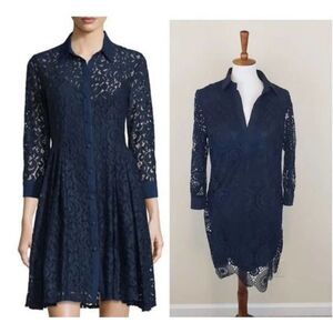 Taylor Navy Lace Shift Dress